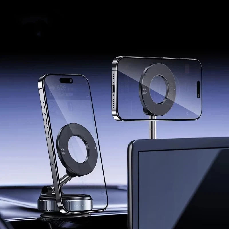 Magnetic Phone Holder – 3-Axis Rotating Car & Desk Stand”