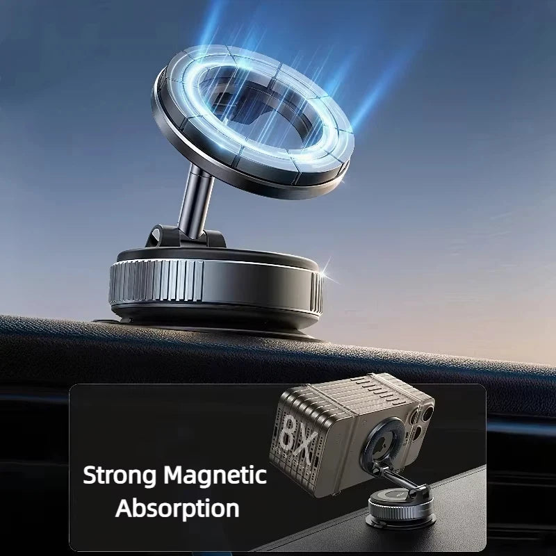 Magnetic Phone Holder – 3-Axis Rotating Car & Desk Stand”
