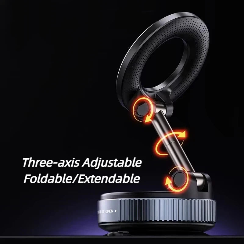 Magnetic Phone Holder – 3-Axis Rotating Car & Desk Stand”