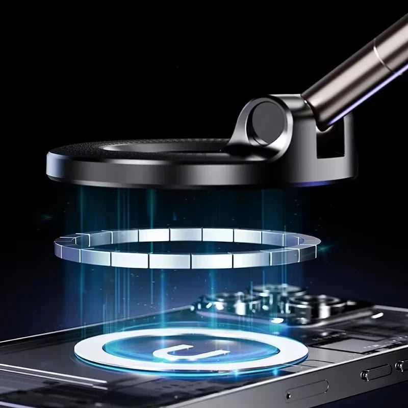Magnetic Phone Holder – 3-Axis Rotating Car & Desk Stand”