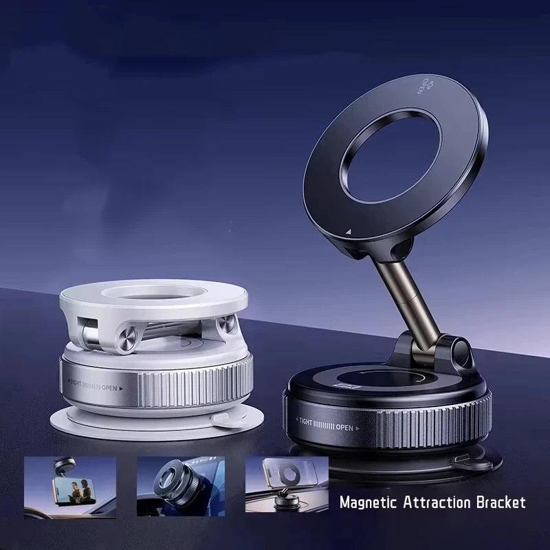 Magnetic Phone Holder – 3-Axis Rotating Car & Desk Stand”